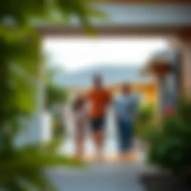 A family enjoying their home in a vibrant St. Petersburg community