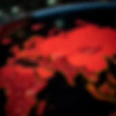 Geopolitical Tensions Impact Map showcasing geopolitical tensions affecting markets