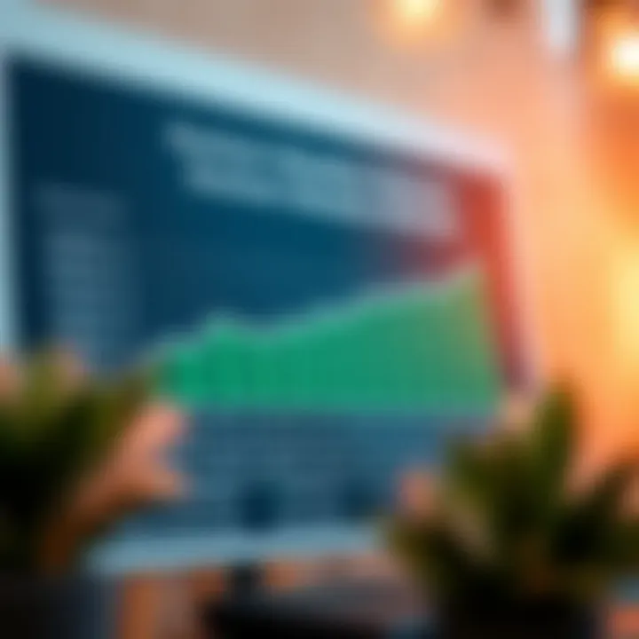 Business valuation analysis chart