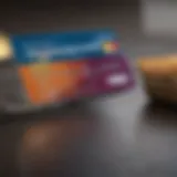 A credit card with a low credit score report background