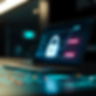 Illustration highlighting security features in online storage