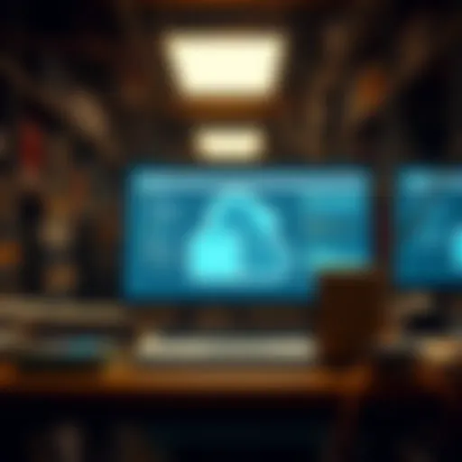 Visual representation of different online web storage solutions