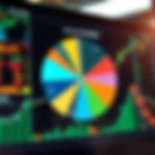 Diversified Stock Portfolio Visualization Visual representation of a diversified stock portfolio