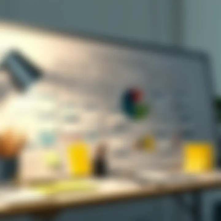 A strategic planning board filled with ideas and notes
