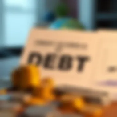 A graphic depicting the impact of credit scores on debt