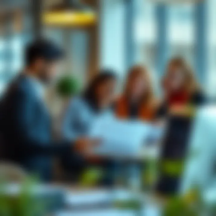 Ensuring Compliance in Non-Profit Operations A team reviewing compliance documents for a non-profit