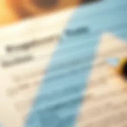 Detailed layout of a promissory note showcasing essential sections