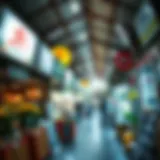 Local Business Hub A vibrant market showcasing local businesses