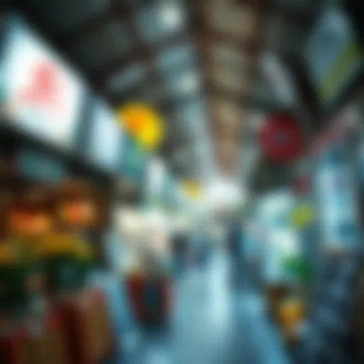 Local Business Hub A vibrant market showcasing local businesses