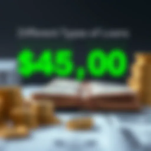 Visual representation of loan types