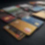 An illustration showcasing different types of pre-loaded credit cards