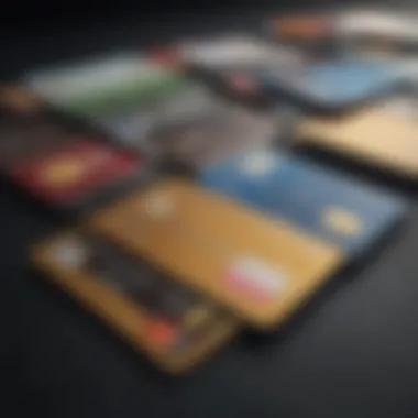 An illustration showcasing different types of pre-loaded credit cards