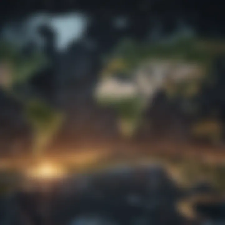 A global map highlighting various outsourcing locations
