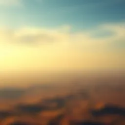 Aerial view of vast, undeveloped land