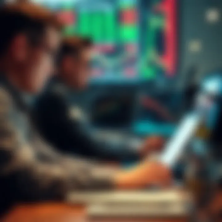 Analyzing Past Performance Trader analyzing past performance with charts