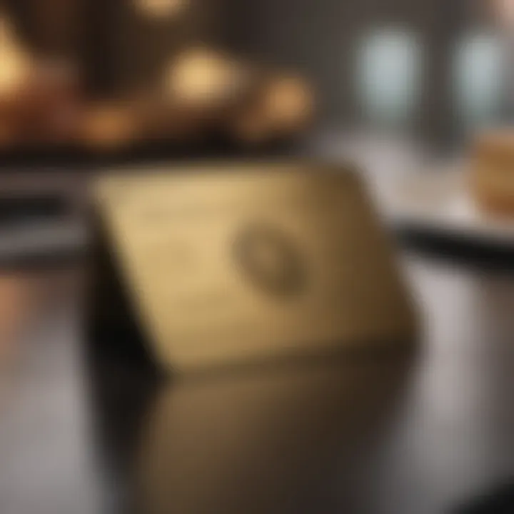 American Express Gold Card on a table