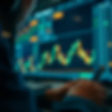 Investment Strategies in the Digital Age Close-up of a person analyzing investment graphs