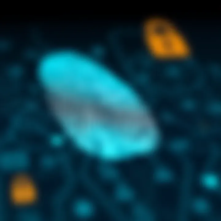 Understanding Digital Footprints Digital fingerprint illustrating online security.