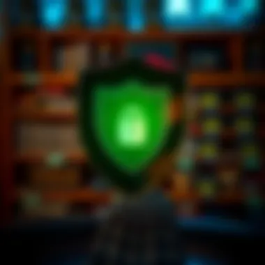 Empowering Online Safety Shield symbol representing online protection.