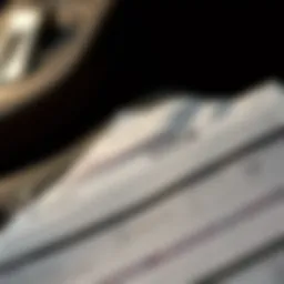 A detailed view of a car title with financing information
