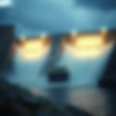 A hydroelectric dam illustrating water power