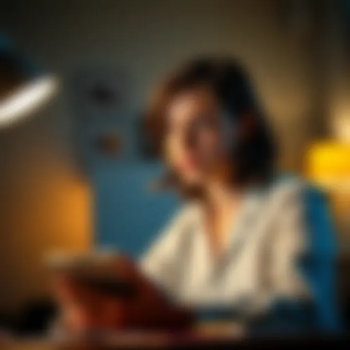 Studying for the Real Estate Exam A student studying for the real estate exam