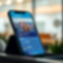 Visualization of the Schwab app interface highlighting account management features