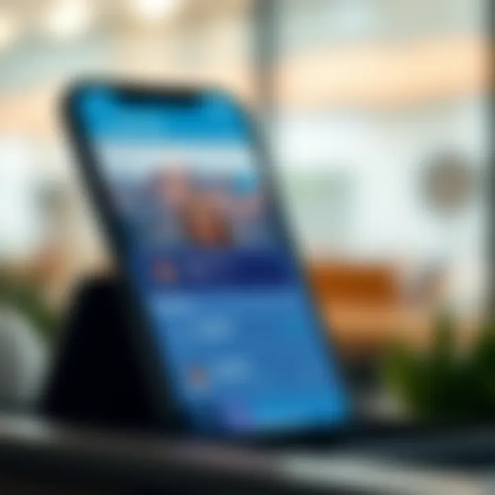 Account Management Features of the Schwab App Visualization of the Schwab app interface highlighting account management features