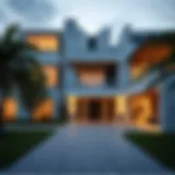 Modern Architecture of a High-End Property Luxurious home exterior showcasing modern architecture