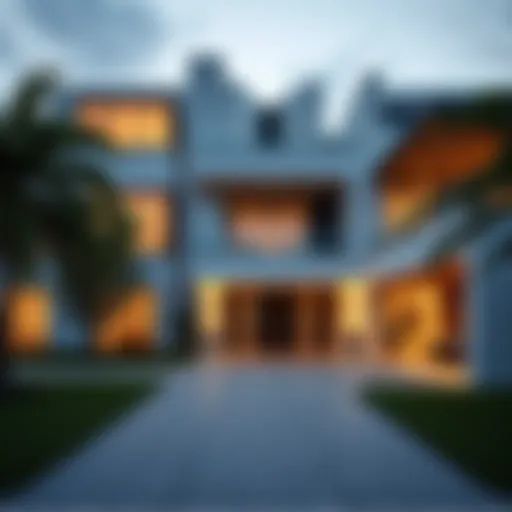 Modern Architecture of a High-End Property Luxurious home exterior showcasing modern architecture