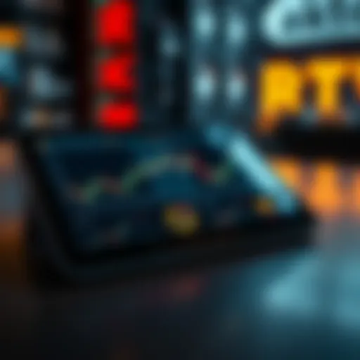 High-Performance Tablet for Trading High-performance tablet showcasing trading app interface