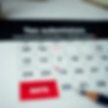 Tax submission calendar highlighting extension deadlines