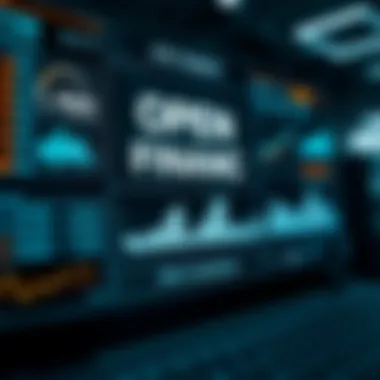 Digital Interface of Open Finance A modern digital interface showcasing open finance solutions.