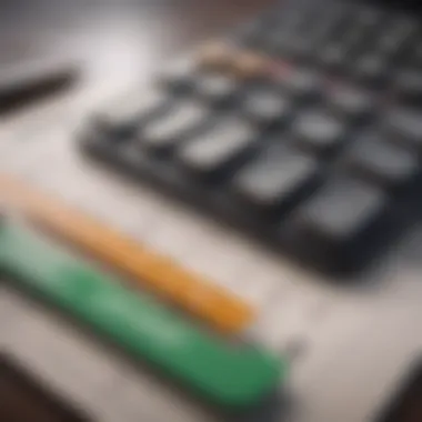 Loan Calculations and Financial Planning A close-up of a calculator and financial documents symbolizing loan calculations.