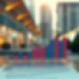 Detailed graph showcasing property management fee trends across various regions