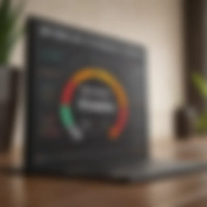 Infographic showing different credit score categories