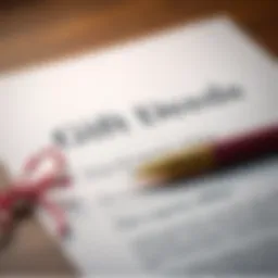 A visual representation of a gift deed document and property title.