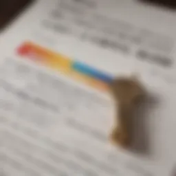 A detailed view of a credit report highlighting key sections