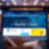 A modern online shopping interface showcasing PayPal Credit as a payment option