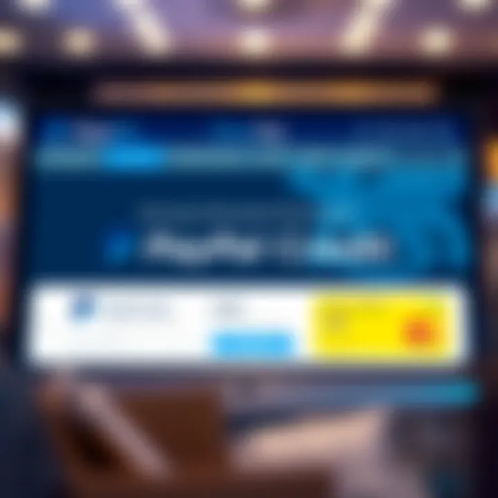 A modern online shopping interface showcasing PayPal Credit as a payment option