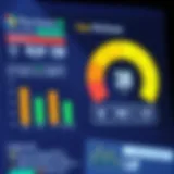 Visual representation of credit score metrics