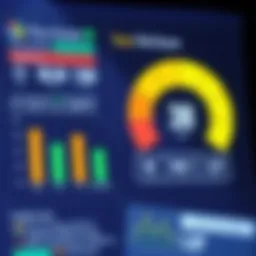 Visual representation of credit score metrics