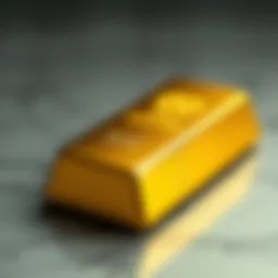 Intricate details of a gold bar showcasing its purity